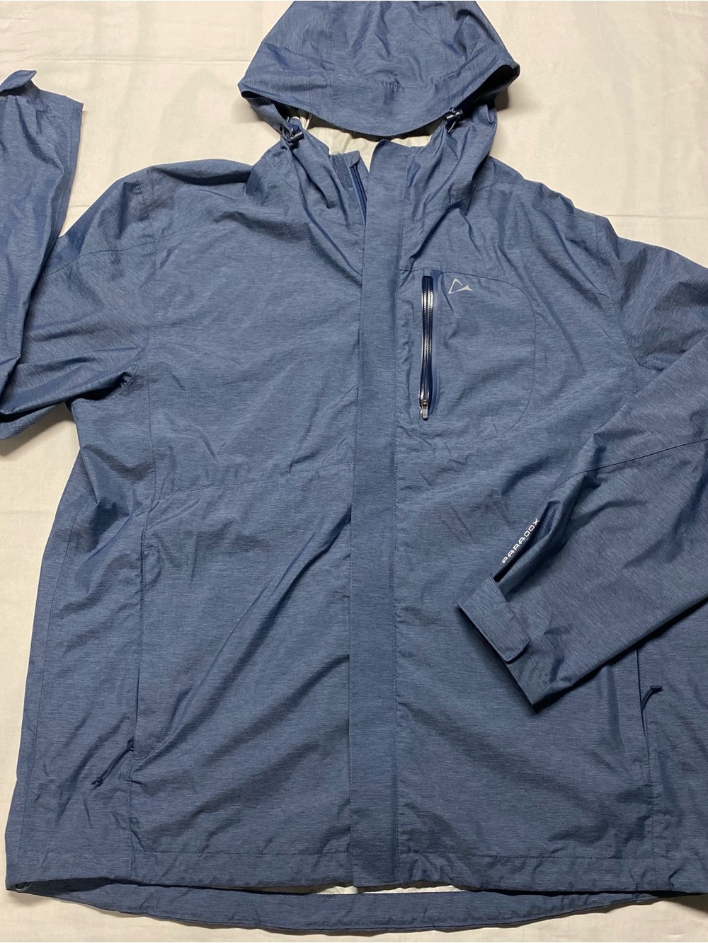 Men's Hooded Lightweight Blue Jacket